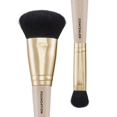 The Foundation & Concealer Dual-Ended Makeup Brush